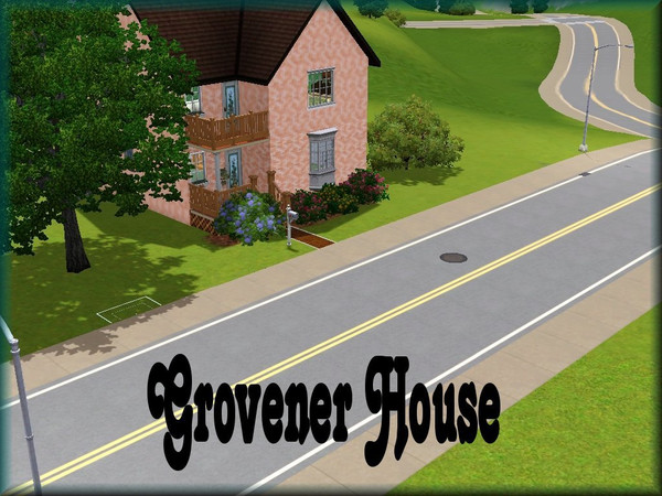 Sims 3 — Grovener House by CinderSim — A niche two-story home for your Sims. The lot is fully landscaped and can be