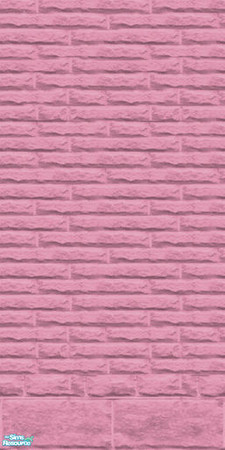 Sims 2 — Pink Stone Wall by Vampire Seductress — Pink Stone Wall