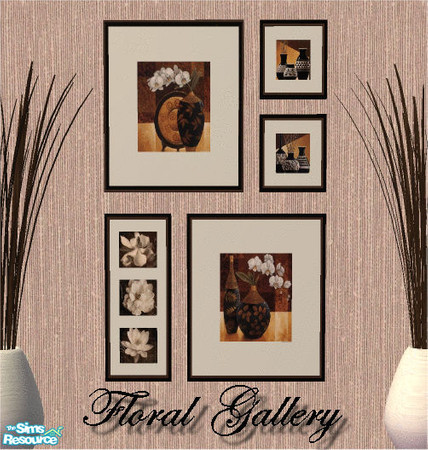 Sims 2 — Floral Gallery Art by frillyfilly — Recolour of the "Sims 2 Play" Eckhard painting mesh, which comes