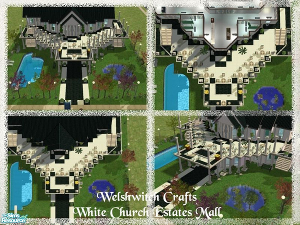 Sims 2 — White Church Estates Mall by WelshWitch — Beautiful Georgian style shopping centre, part of my White Church