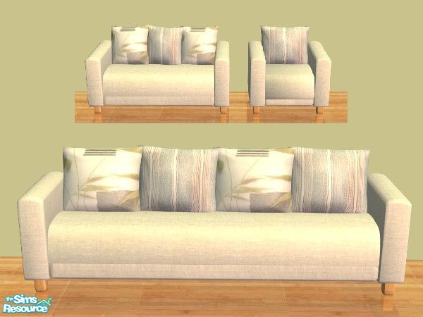 Sims 2 — TC51 - Living Room - Lucia Sofa by rgdyanne — Recolor of Shakeshaft's Lucia Sofa. Will also recolor the matching