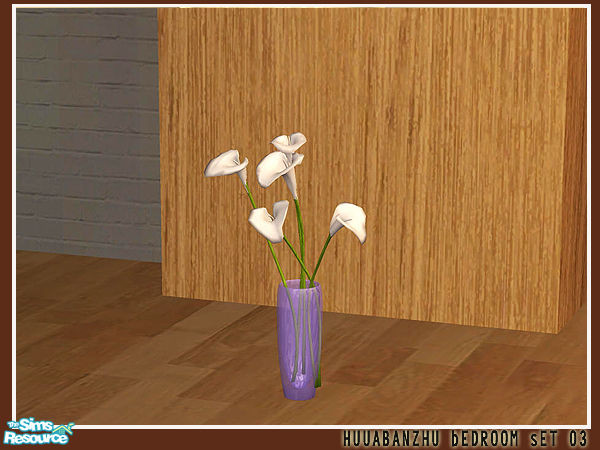 Sims 2 — Huabanzhu Bedroom Set 03 - vase by huabanzhu — 