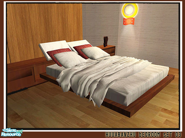 Sims 2 — Huabanzhu Bedroom Set 03 - bed by huabanzhu — 