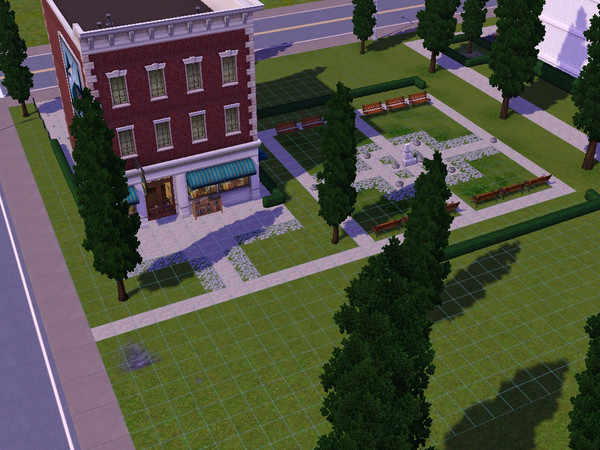 Sims 3 — Valley Bookshop by Littlerose — I rebuilt the bookshop with a little square area to read books. My sims seem to