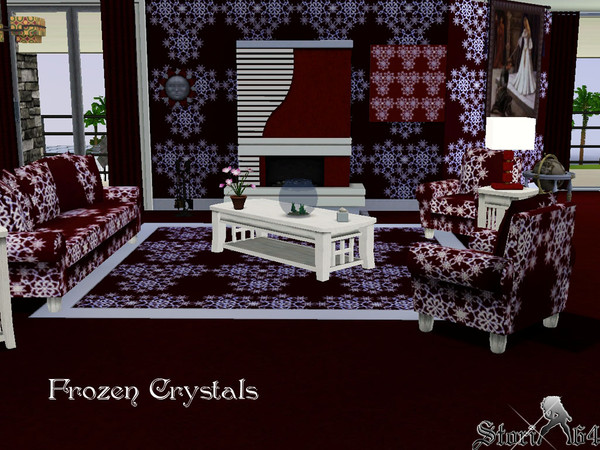 Sims 3 — Frozen Crystals by stori_64 — pattern of snow flakes