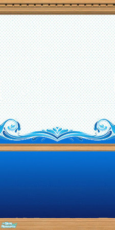 Sims 2 — Surfs Up Wallpaper 2 by Grammy_Moon — Stencil that gives the illusion of waves