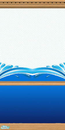 Sims 2 — Surfs Up Wallpaper 3 by Grammy_Moon — Stencil that gives the illusion of waves