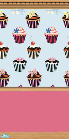 Sims 2 — Bakery Wallpaper 1 by Grammy_Moon — Bakery themed wallpaper.