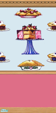 Sims 2 — Bakery Wallpaper 3 by Grammy_Moon — Bakery themed wallpaper