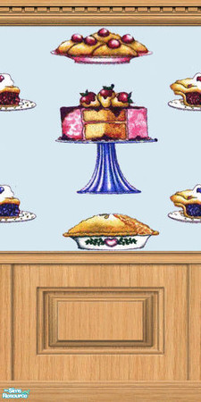 Sims 2 — Bakery Wallpaper 4 by Grammy_Moon — Bakery themed wallpaper