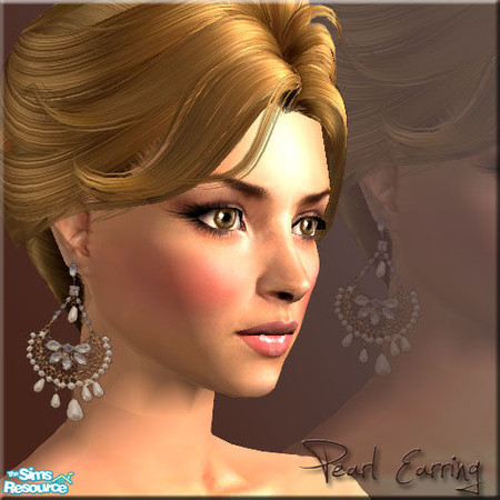 Sims 2 — Pearl Earrings by Nia — Pearl Earrings