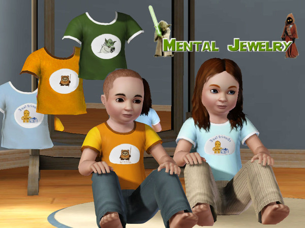 Sims 3 — Little Star Wars by mentaljewelry — Star Wars t-shirts for girl and boy toddlers.
