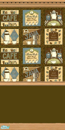 Sims 2 — Cafe Wallpaper 1 by Grammy_Moon — Cafe themed wallpaper