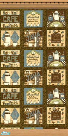 Sims 2 — Cafe Wallpaper 2 by Grammy_Moon — Cafe themed wallpaper.