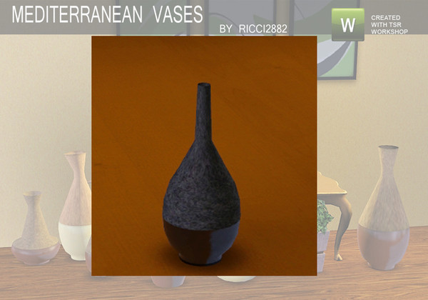 Sims 3 — Medium Vase by TheNumbersWoman — Part of the vase series, Medium and Cheap. By Ricci2882 at TSR.