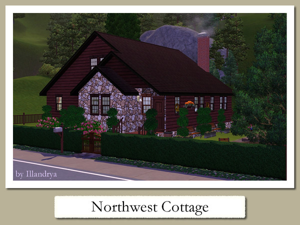 Sims 3 — Northwest Cottage - 1bd 1ba by Illandrya — A delightful little mountain retreat for the young entrepreneurial