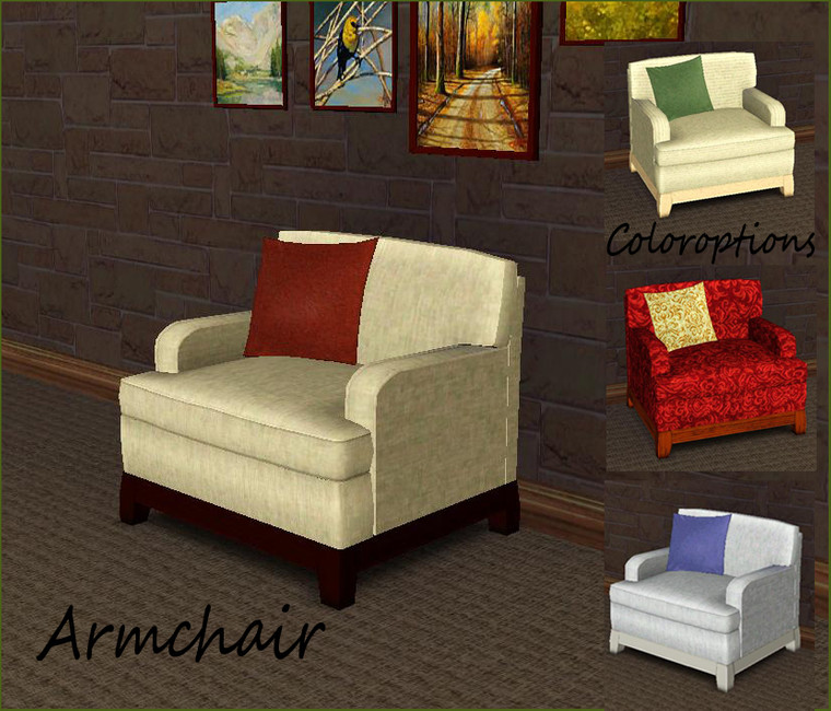 The Sims Resource - PBLiving Armchair
