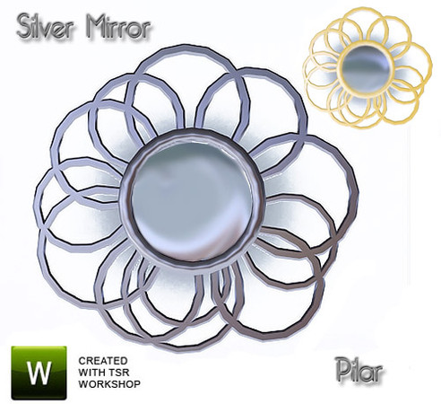Sims 3 — SilveeMirrorWall by Pilar — SilveeMirrorWall