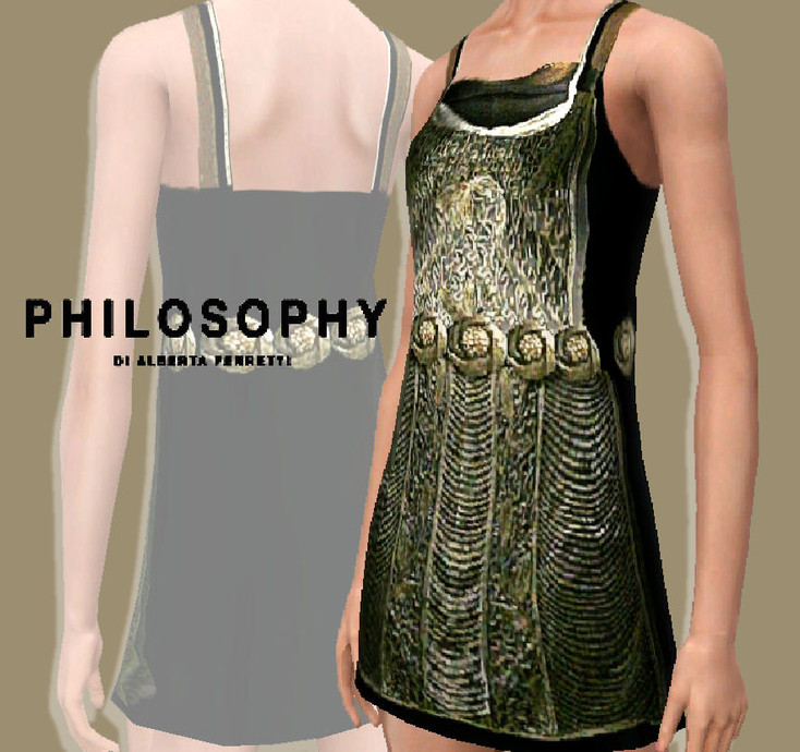 The Sims Resource - Philosophy di Alberta Ferretti dress