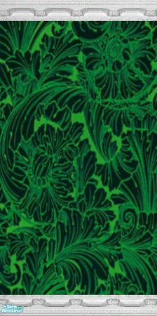 Sims 2 — Feather Green Set - Individual Item by WelshWitch — Victorian style wallpapers set of 4 with & without