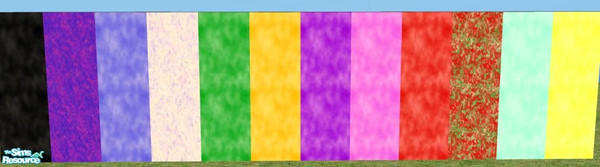 Sims 2 — Dyed Walls by oceanpupz — There are twelve different wall colors in this pack. Black, Blue/Purple, Cloud,