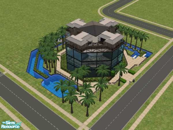 Sims 2 — Crystal Dusk by McMicky — This is a nice community lot is build for the rich, but i suppose your sims could well