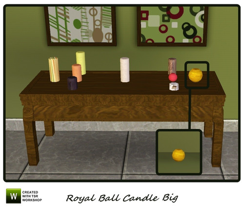 Sims 3 — Royal Ball Candle Big by mensure — Royal Ball Candle Big, only decorative.
