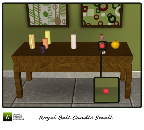 Sims 3 — Royal Ball Candle Small by mensure — Royal Ball Candle Small, only decorative.