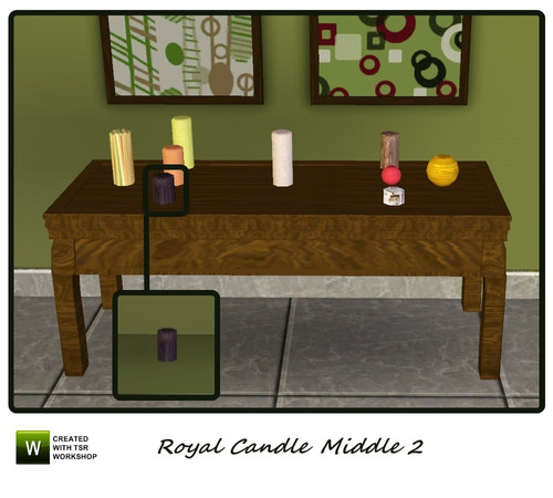 Sims 3 — Royal Candle Middle2 by mensure — Royal Candle Middle2, only decorative.