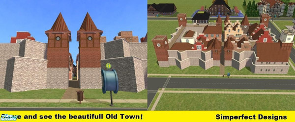 Sims 2 — The Old Town by simperfect1991 — This is a remoddeling of my Citadelle lot, the houses are more historical and