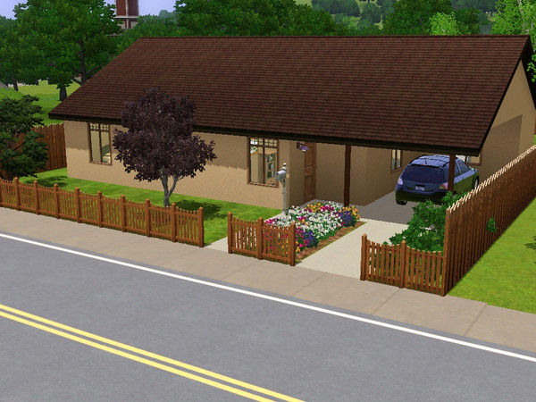 Sims 3 — Suburban Bliss by oldmember_deviantangelfly — This is a three bed, one bath family home. It has a family