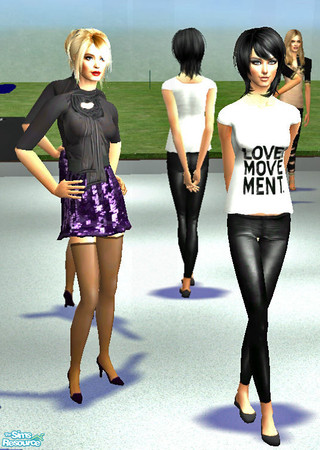 Sims 2 — Night Out by jubmini — Trendy outfits. Glam! by juliana.minillo