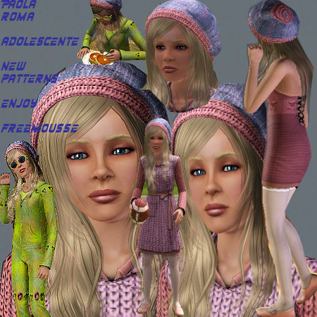 Sims 3 — Paola Roma by Freemousse — Teen.New patterns .Enjoy ;) Freemousse