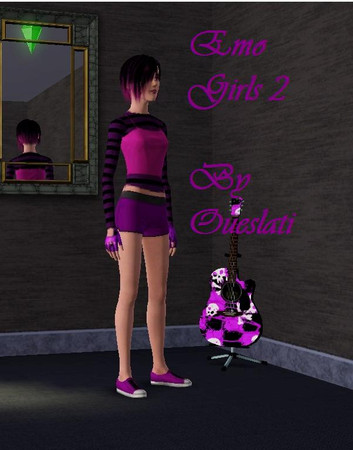 Sims 3 — Emo Up-Wear by simboy01 — give your Sim the Emo style and rock-it on!!