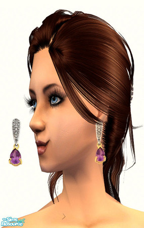 Sims 2 — Earrings Set 4 - 01 by irene_busy — This set has 6 gemstone earrings. Enjoy :)