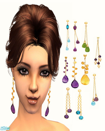 Sims 2 — Earrings 3 by irene_busy — This set has 10 elegant earrings. Enjoy :)