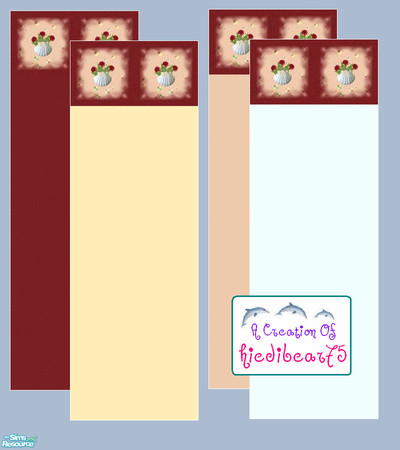 Sims 2 — SeaShell Vase walls ($1 wallpapers) by hiedibear75 — Sea shells make a lovely flower vase & these walls come