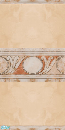 Sims 2 — Anjelik Orange Masonry Walls & Floors Set - Wall 05 by Sheera — Part of me Anjelik Orange Masonry Walls
