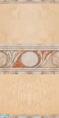 Sims 2 — Anjelik Orange Masonry Walls & Floors Set - Wall 06 by Sheera — Part of me Anjelik Orange Masonry Walls