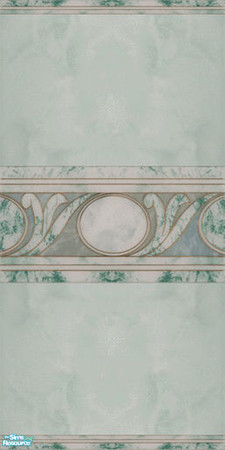 Sims 2 — Anjelik Green Masonry Walls & Floors Set - Wall 05 by Sheera — Part of my Anjelik Green Masonry Walls &