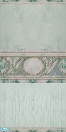 Sims 2 — Anjelik Green Masonry Walls & Floors Set - Wall 06 by Sheera — Part of my Anjelik Green Masonry Walls &