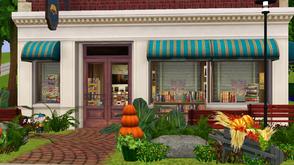 Sims 3 — Cove Ink by DragonQueen — Knowledge. We know you want it. EA's bookstore, relocated and landscaped. With plenty