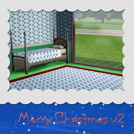 Sims 3 — Merry Christmas v2 by Greda — X-Mas Pattern