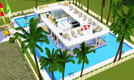 Sims 3 — Chill Inn by gelagarcia — A beautiful place for everybody. Includes a chillout-floor on the top and a sports