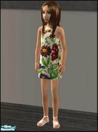 Sims 2 — Cute dresses for kids - #3 by skiva — Get this cute dress for your Sims 2 kids now! Enjoy :)