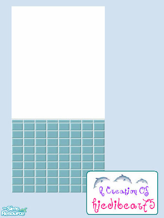 Sims 2 — Pebble Cove - Pebbel Cove C   by hiedibear75 — Delightful fish swim along these tile walls for a delightful