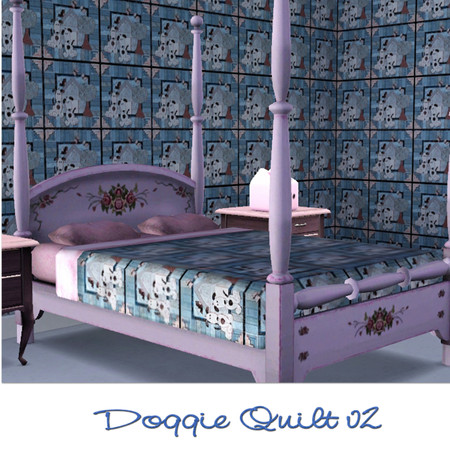Sims 3 — Doggie Quilt v2 by Greda — Kids Pattern