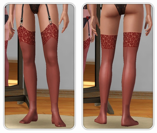 Sims 3 — HotPinupStockings by moschino_K — Stockings