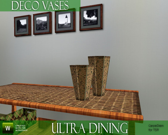 Sims 3 — CD_Ultra Deco Vases by TSR Archive — Ultra Deco Vases,found in decor/miscellaneous section. CarpeDiem for The