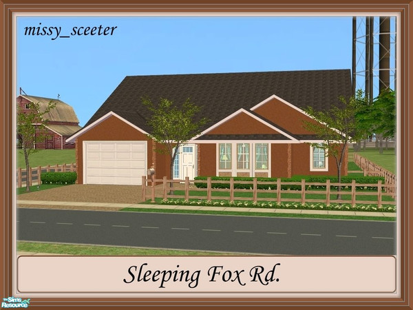 Sims 2 — Sleeping Fox Rd by missy_sceeter — Cute and comfy home for your Sims; makes a great house for gardening Sims.